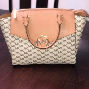 Michael Kors Hudson Signature Saffiano Lg Satchel
